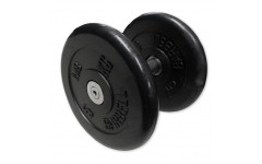 Гантель чёрная, неразборная, с вращающающейся хромированной ручкой, 11 кг Гантель чёрная, неразборная, с вращающающейся хромированной ручкой, 11 кг