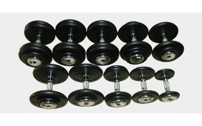 Гантельный ряд Matrix обрезиненный (20 пар) Гантельный ряд Matrix обрезиненный (20 пар)