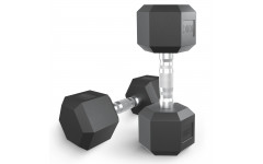 Гантель гексагональная UNIX Fit обрезиненная 10 кг Гантель гексагональная UNIX Fit обрезиненная 10 кг