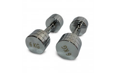 Гантель UNIX Fit PRO круглая хромированная 6 кг Гантель UNIX Fit PRO круглая хромированная 6 кг